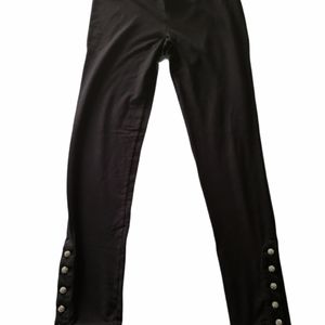 Juicy Couture Woman's Studded Black Leggings